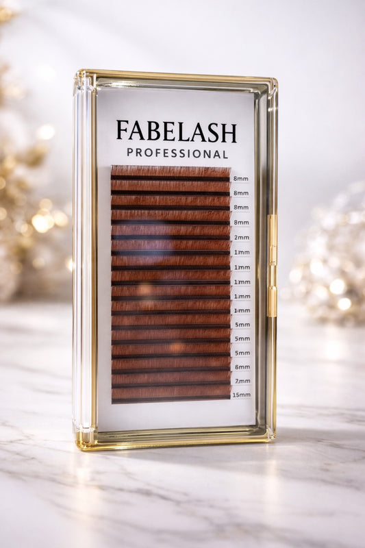 Light Brown Wimperextensions